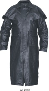 Black Leather Duster, Trench Coat